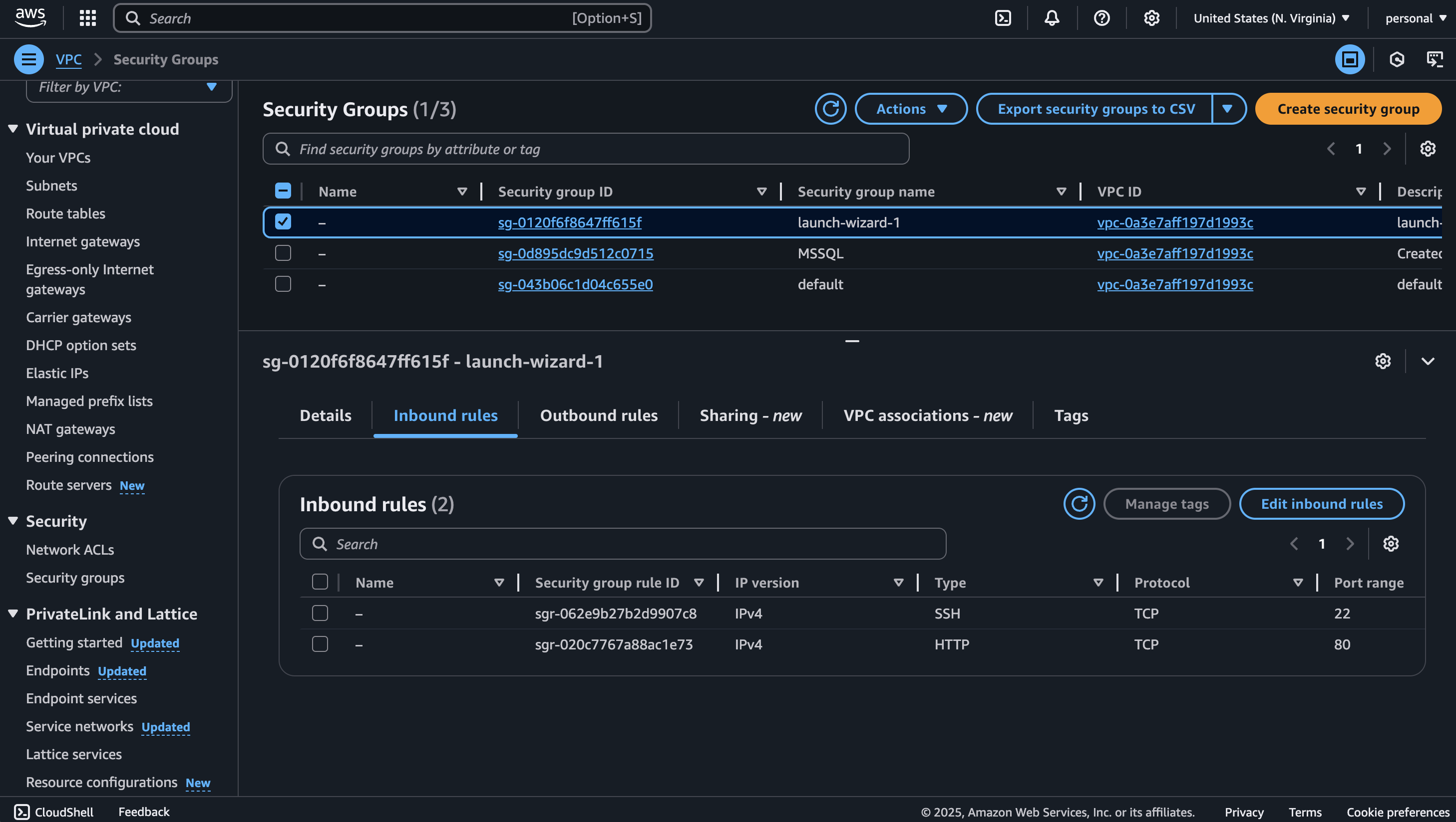 launch instance
