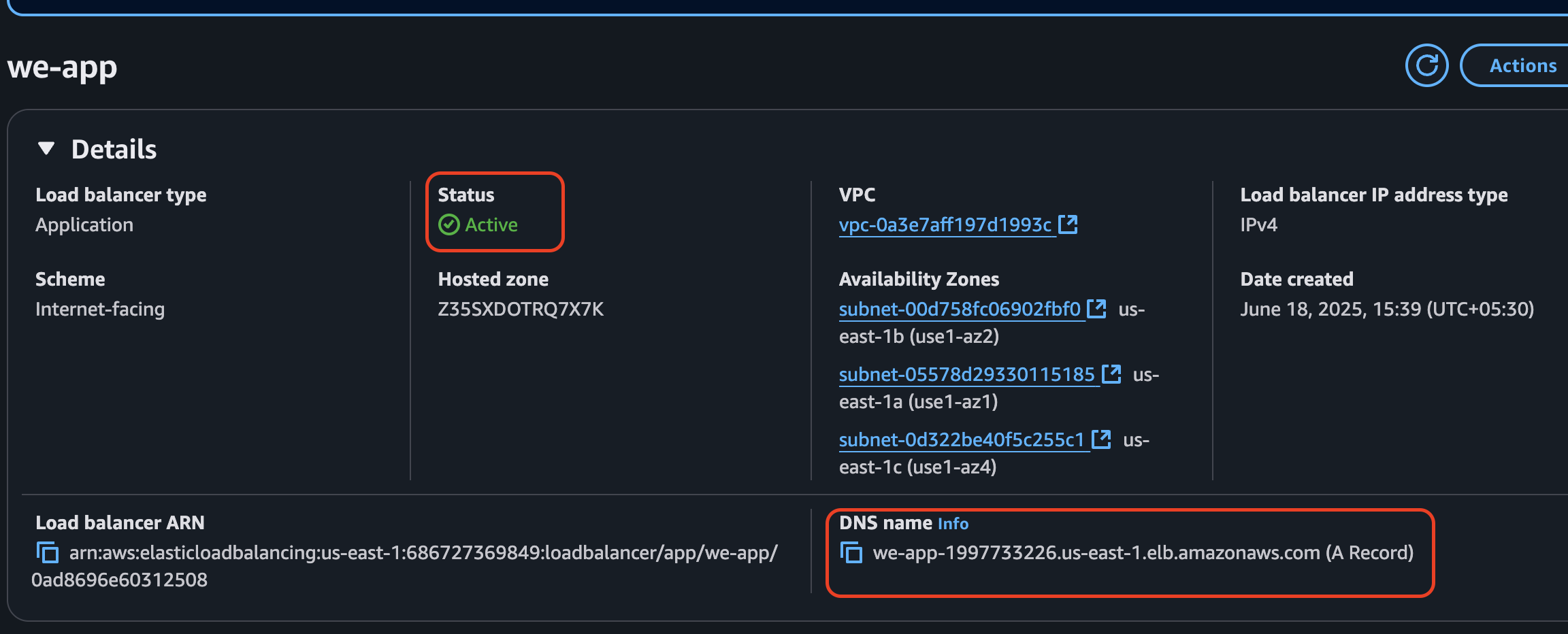 launch instance