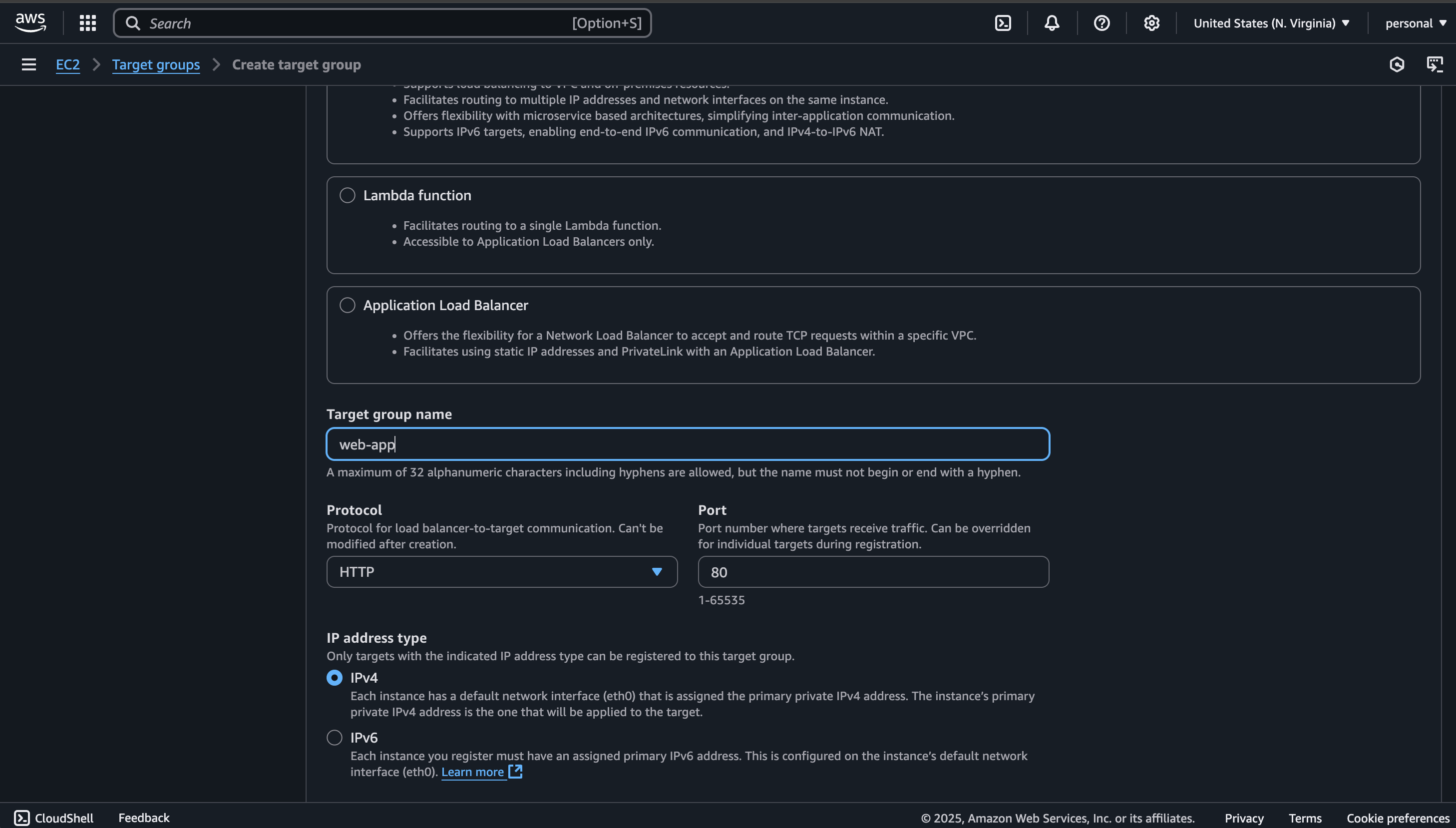 launch instance